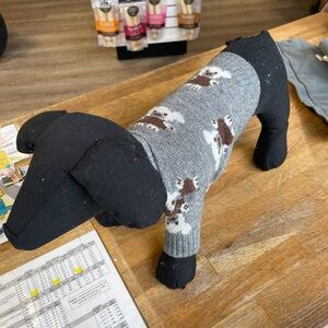 New cardigan sweater for dog